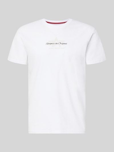 Alpha Industries T-Shirt mit Label-Detail Modell 'Foam' Weiss 2