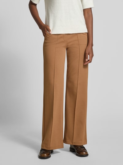 Smith and Soul Regular fit stoffen broek met viscose, model 'Interlock' Beige - 4