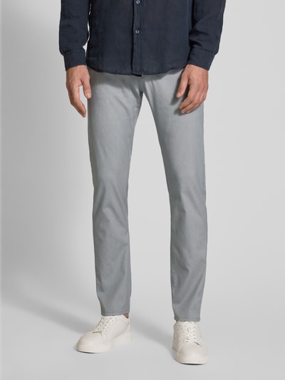 Pierre Cardin Tapered fit chino in 5-pocketmodel, model 'Lyon' Lichtgrijs - 4