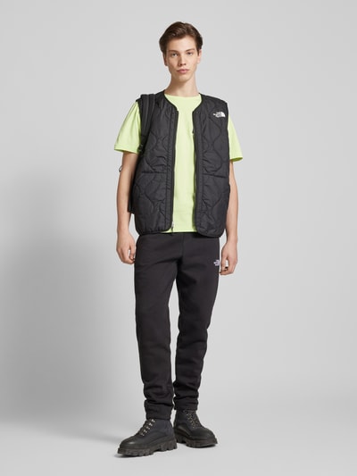 The North Face T-shirt met labelprint, model 'FINE' Lichtgroen - 1