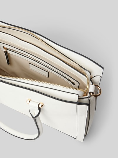 VALENTINO BAGS Handtas met labelapplicatie, model 'IVY' Wit - 4