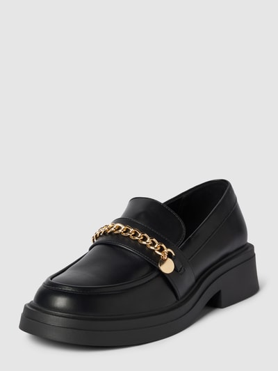 Only Loafers in effen design, model 'LAZULI' Zwart - 1