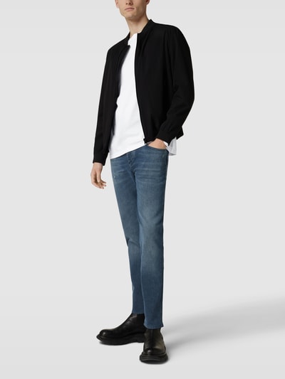 HUGO Longsleeve mit Logo-Print Modell 'Derol' Weiss 1