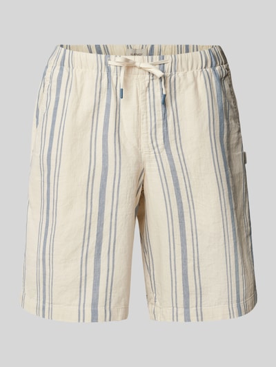 Blend Korte regular fit broek met tunnelkoord, model 'MILES' Rookblauw - 2