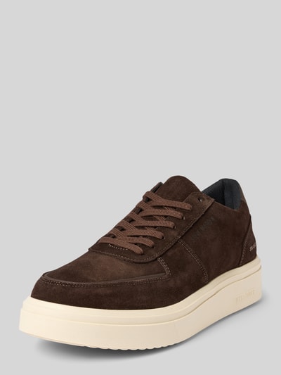 Steve Madden Ledersneaker mit Label-Schriftzug Modell 'FLYNN' Dunkelbraun 1