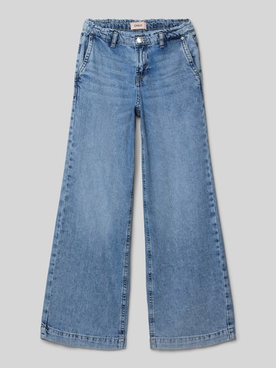 Only Wide Leg Jeans aus reiner Baumwolle Modell 'COMET' Blau 1