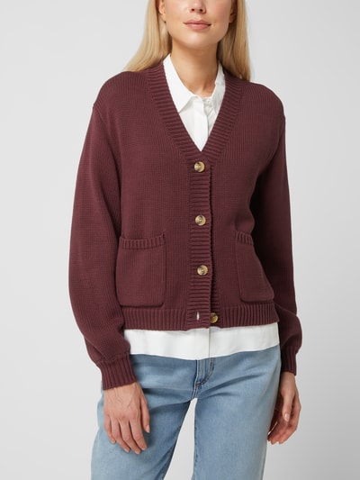 Soft Rebels Cardigan aus Bio-Baumwolle Modell 'Nola' Bordeaux 4