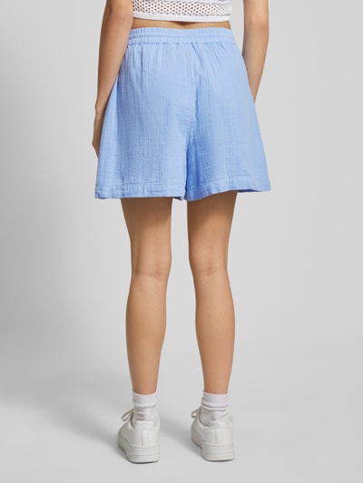 Pieces High Waist Shorts mit elastischem Bund Modell 'STINA' Bleu 5
