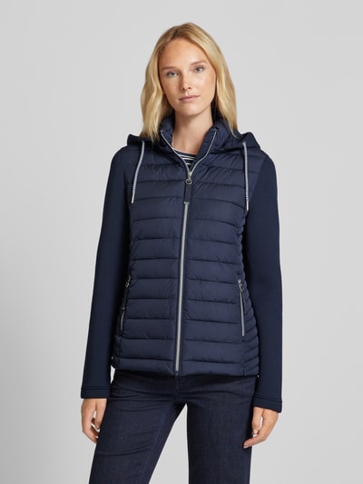 Christian Berg Woman Selection Gewatteerd jack met capuchon Donkerblauw - 4