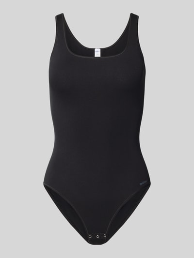 Productfoto, Body met ronde halslijn en brede bandjes van SKINY, nauwsluitende pasvorm, katoenmix met stretch, zwart