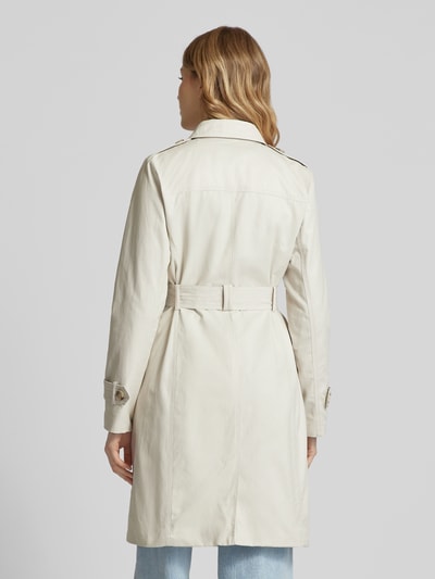 s.Oliver RED LABEL Slim Fit Trenchcoat aus Baumwoll-Mix mit Streifen-Futter Offwhite 5