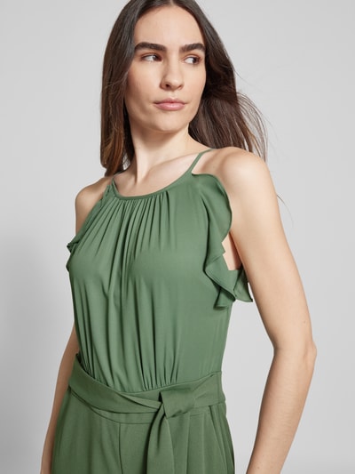 V.M. Jumpsuit mit Bindegürtel Schilf 3