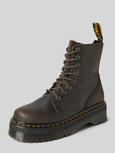 Dr. Martens Buty skórzane z pętelką model ‘Jadon’ Ciemnobrązowy melanż 1