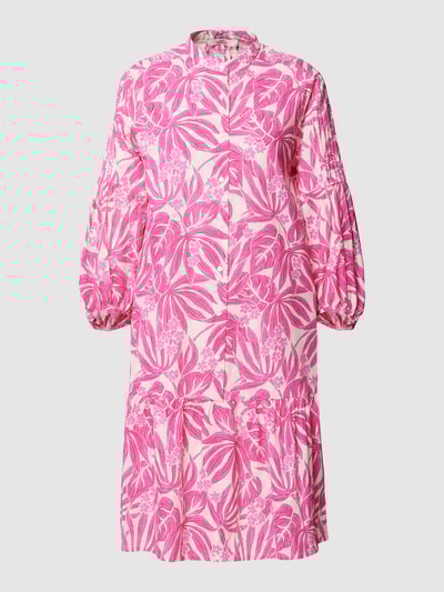 0039 Italy Blousejurk met all-over motief, model 'Mila' Roze - 2