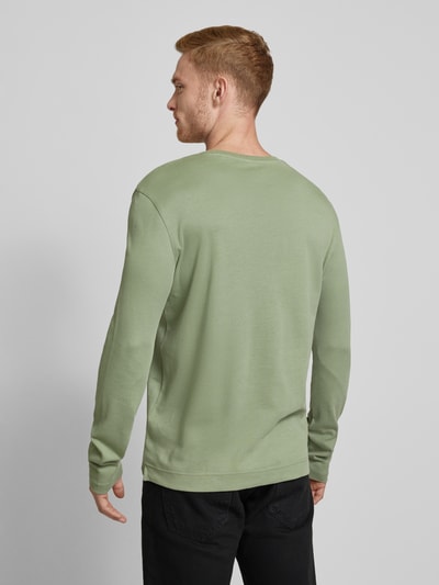 Christian Berg Men Longsleeve mit geripptem Rundhalsausschnitt Schilf 5