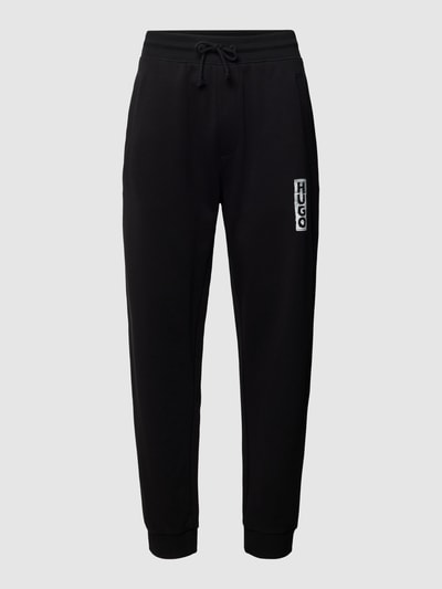 HUGO Sweathose mit Label-Print Modell 'Dogur' Black 2