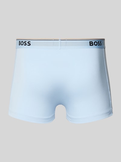 BOSS Boxershort met elastische band met logo in een set van 3 stuks Blauw - 3