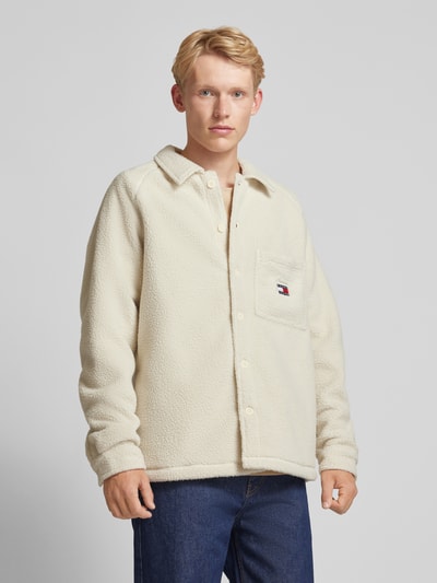 Tommy Jeans Vrijetijdsoverhemd met borstzak Offwhite - 4