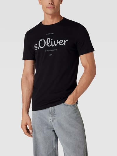 s.Oliver RED LABEL T-Shirt mit Label-Print Black 4