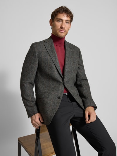 Roy Robson 2-knoops colbert met reverskraag Antraciet - 3