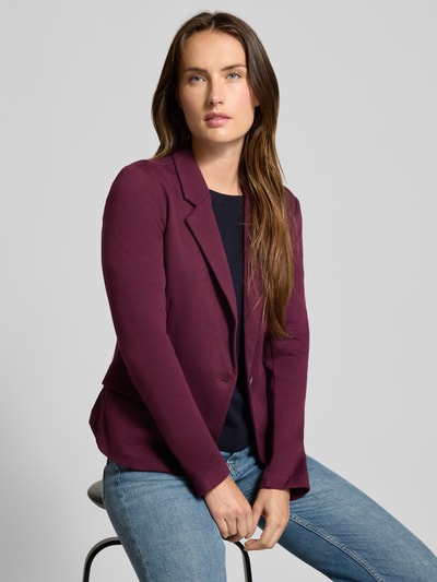 VERO MODA Regular fit korte blazer met katoen, model 'JULIA' Bordeaux - 3