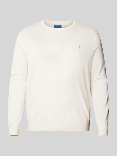 Polo Ralph Lauren Big & Tall Gebreide pullover met ronde hals Ecru - 2