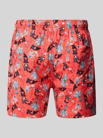 Jack & Jones Regular Fit Badeshorts mit Gesäßtasche Modell 'MAUI' Pink 3