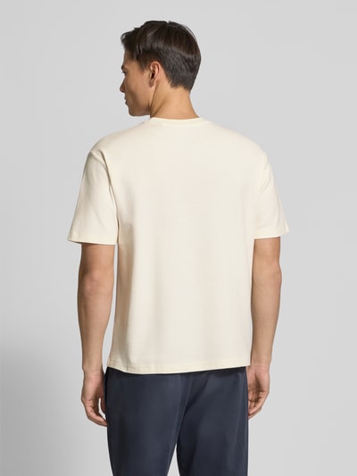 MCNEAL T-shirt met geribde ronde hals Ecru - 5