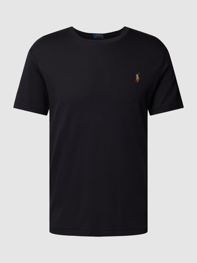 Polo Ralph Lauren T-shirt ze wzorem w paski model ‘PIMA’ Czarny 2