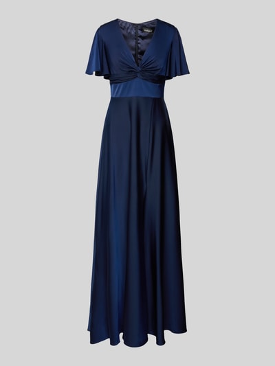 unique Abendkleid mit Knotendetail Marine 2