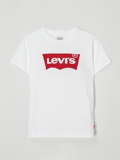 Levi’s® Kids T-shirt met labelprint Wit - 1