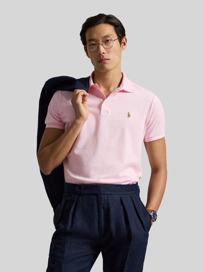 Polo Ralph Lauren regular fit poloshirt van puur katoen Felroze - 4