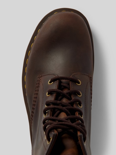 Dr. Martens Leren boots met treklus Middenbruin - 3