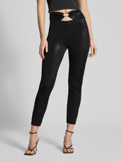 Liu Jo Sport Slim Fit Leggins mit Raffungen Black 4