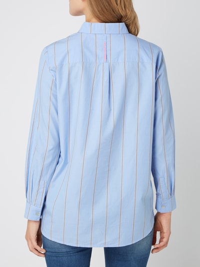 Lieblingsstück Overhemdblouse van katoen met streepmotief Blauw - 5