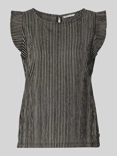 Tom Tailor Denim Relaxed Fit Blusenshirt mit Strukturmuster Beige 2