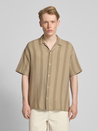 Jack & Jones Relaxed Fit Freizeithemd mit Umlegekragen Beige 4