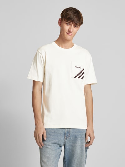 adidas Originals T-Shirt mit Label-Stitching Offwhite 4