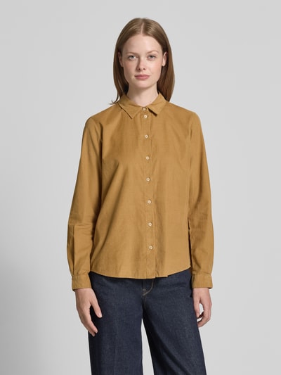 Marc O'Polo Regular Fit Hemdbluse aus Baumwoll-Lyocell-Mix Sand 4