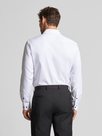 ETERNA Modern fit zakelijk overhemd met kentkraag Wit - 5