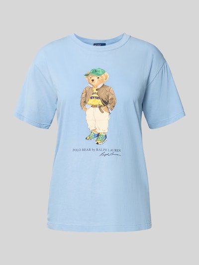 Polo Ralph Lauren T-shirt met label- en motiefprint Lichtblauw - 2