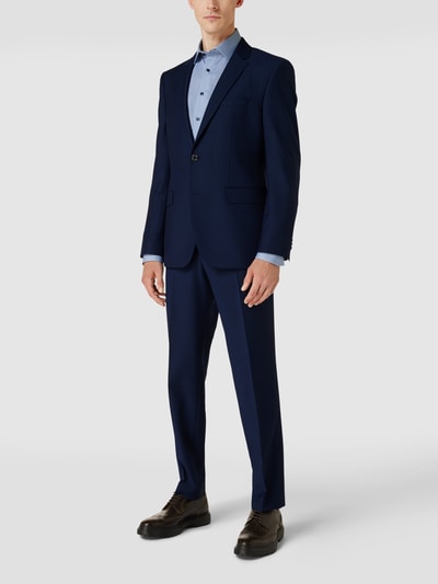 BOSS Broek met persplooien, model 'Simmons' Marineblauw - 1