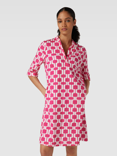 ROBE LÉGÈRE Minikleid mit Allover-Muster Pink 4