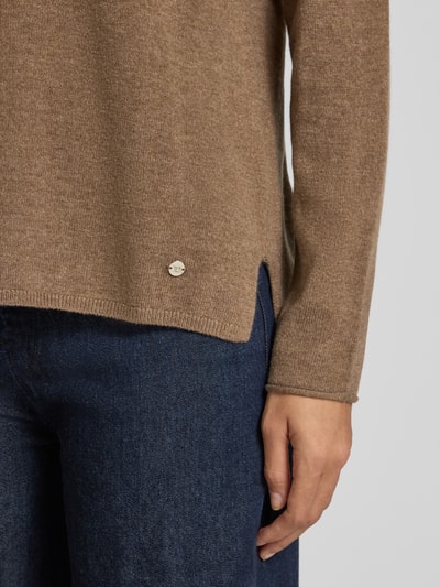 Brax Wollpullover mit Kaschmir-Anteil Modell 'STYLE.LIZ' Taupe 3