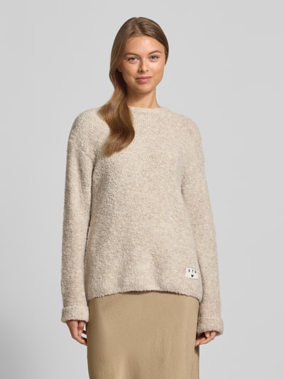 ICHI Regular fit pullover met wol, model 'Larisa' Offwhite - 4