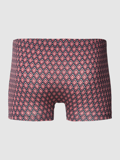 Calida Boxershort met all-over motief, model 'Swiss Cotton Select' Rood - 3