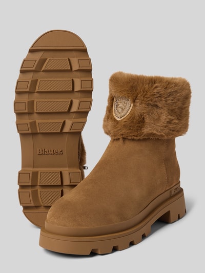 Blauer USA Boots met ritssluiting, model 'KIMMEL10' Cognac - 4