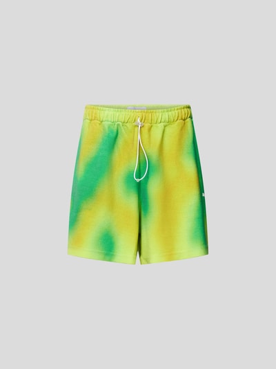 Bonsai Sweatshorts mit Label-Print Neon Gruen 2