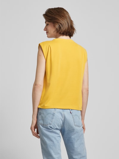 Jake*s Collection Tanktop met ronde hals Mosterdgeel - 5