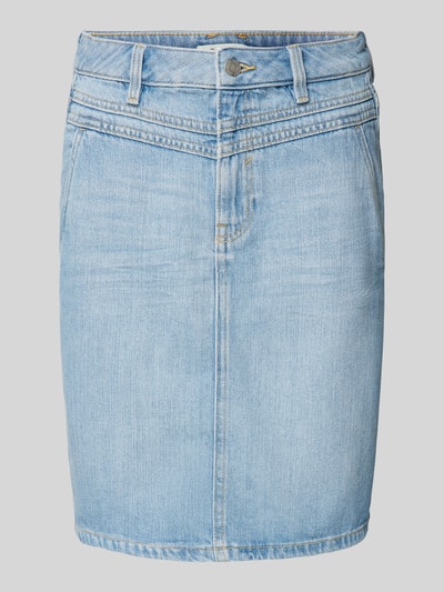 Tom Tailor Spódnica jeansowa o długości do kolan z bocznymi, wpuszczanymi kieszeniami Jasnoniebieski 2